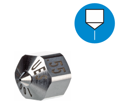 Nozzle Stainless Steel Single Straight Orifice 0,30mm/0,012